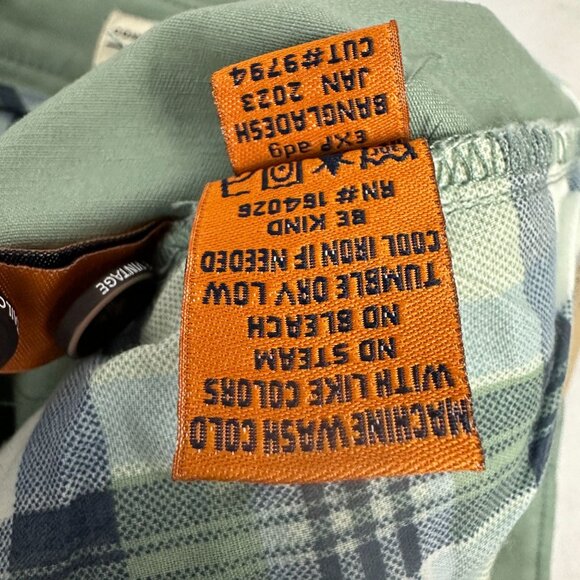 Tailor Vintage Mens Slim Fit Chinos Green Pants 38x30 Stretch Fabric - Picture 6 of 9